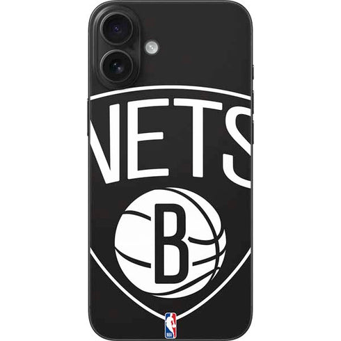 NBA Brooklyn Nets Large Logo iPhone 16 Plus Skin